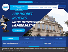 Tablet Screenshot of guyhoquet-immobilier-asnieres.com